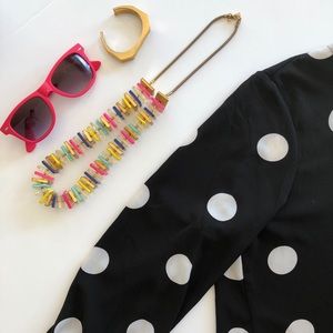 Le Lis Polka Dot Blouse
